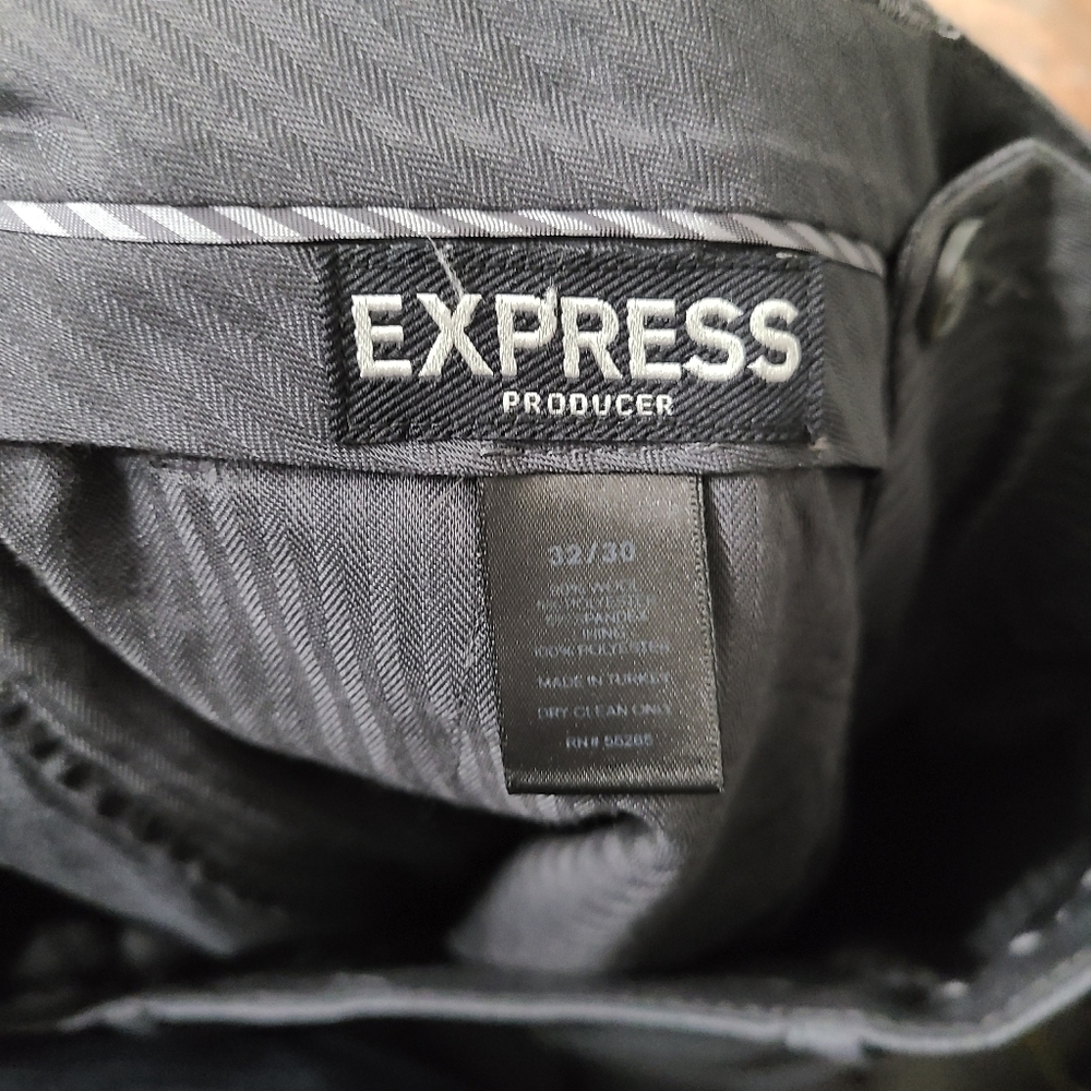 Express Men's Producer Style Suit Pants Size 32X30 - Picture 3 of 5